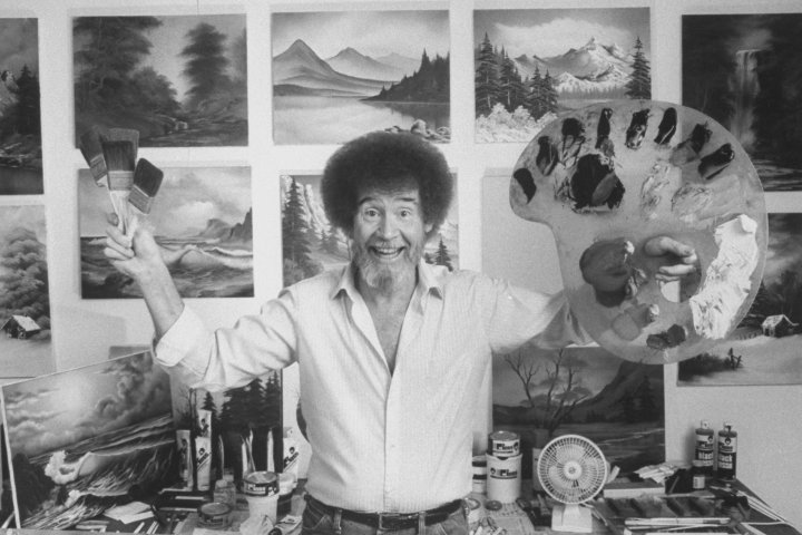 1st Bob Ross TV painting — finished in 27 minutes — on sale for over $13M