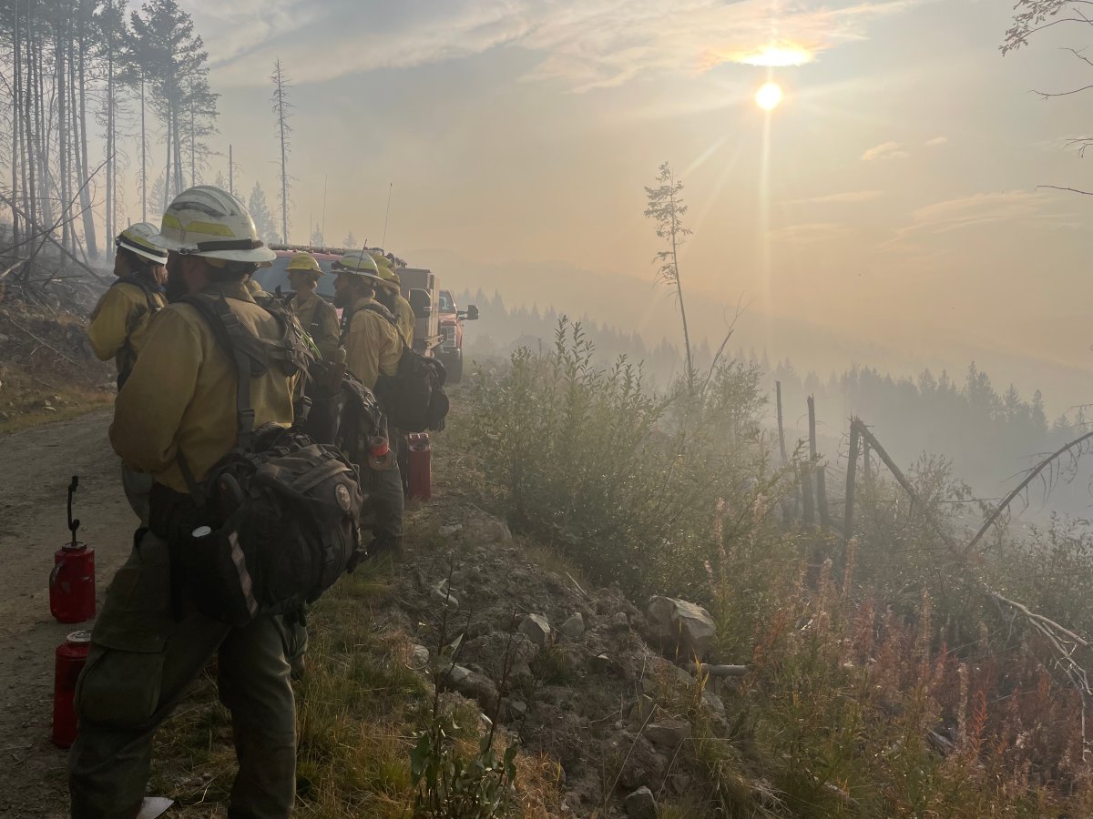 BC Wildfire announced the change in status to the fire Tuesday, noting the more favourable weather and reduced fire activity.