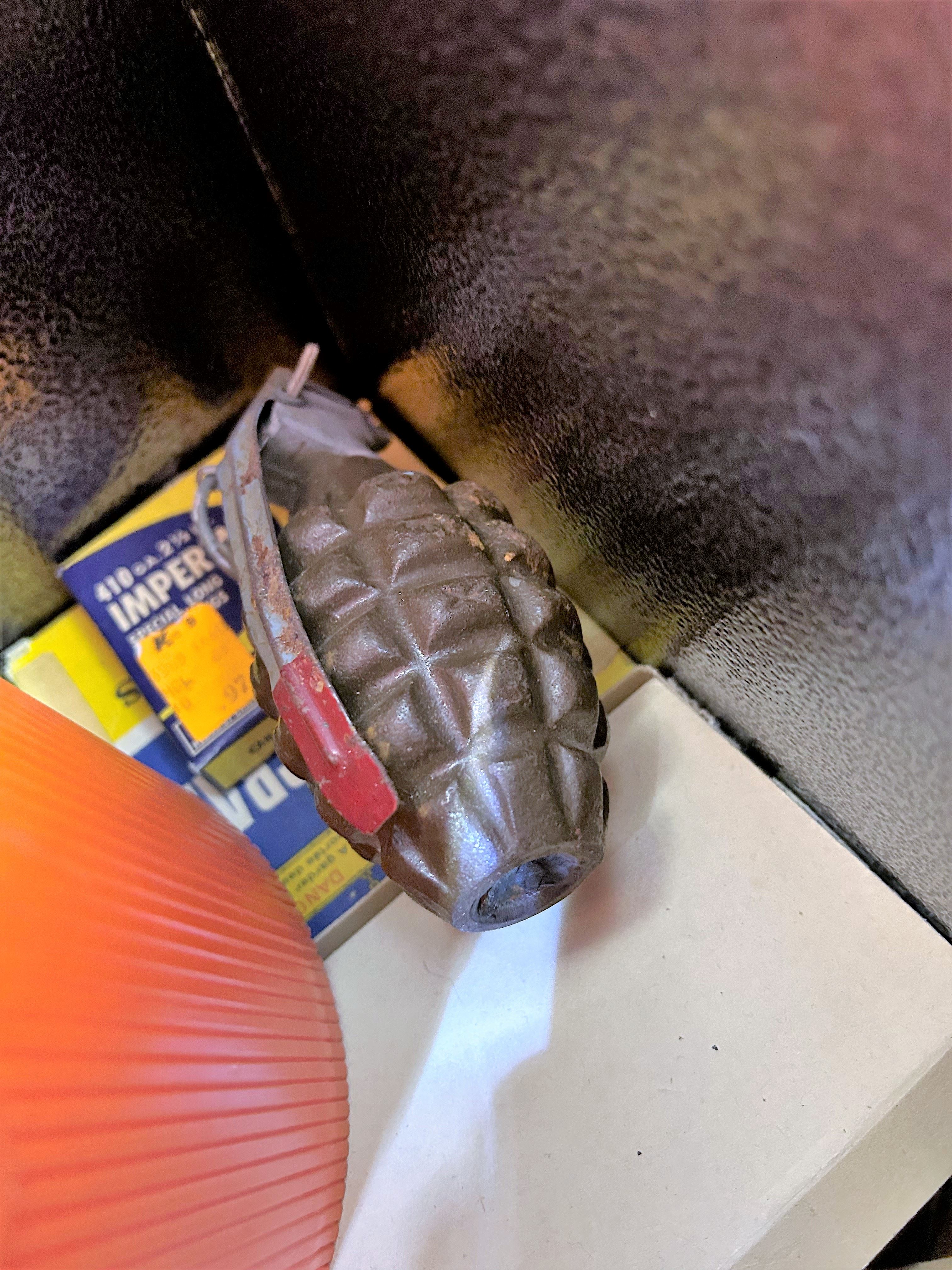 Military bomb squad responds to grenade found in home north of