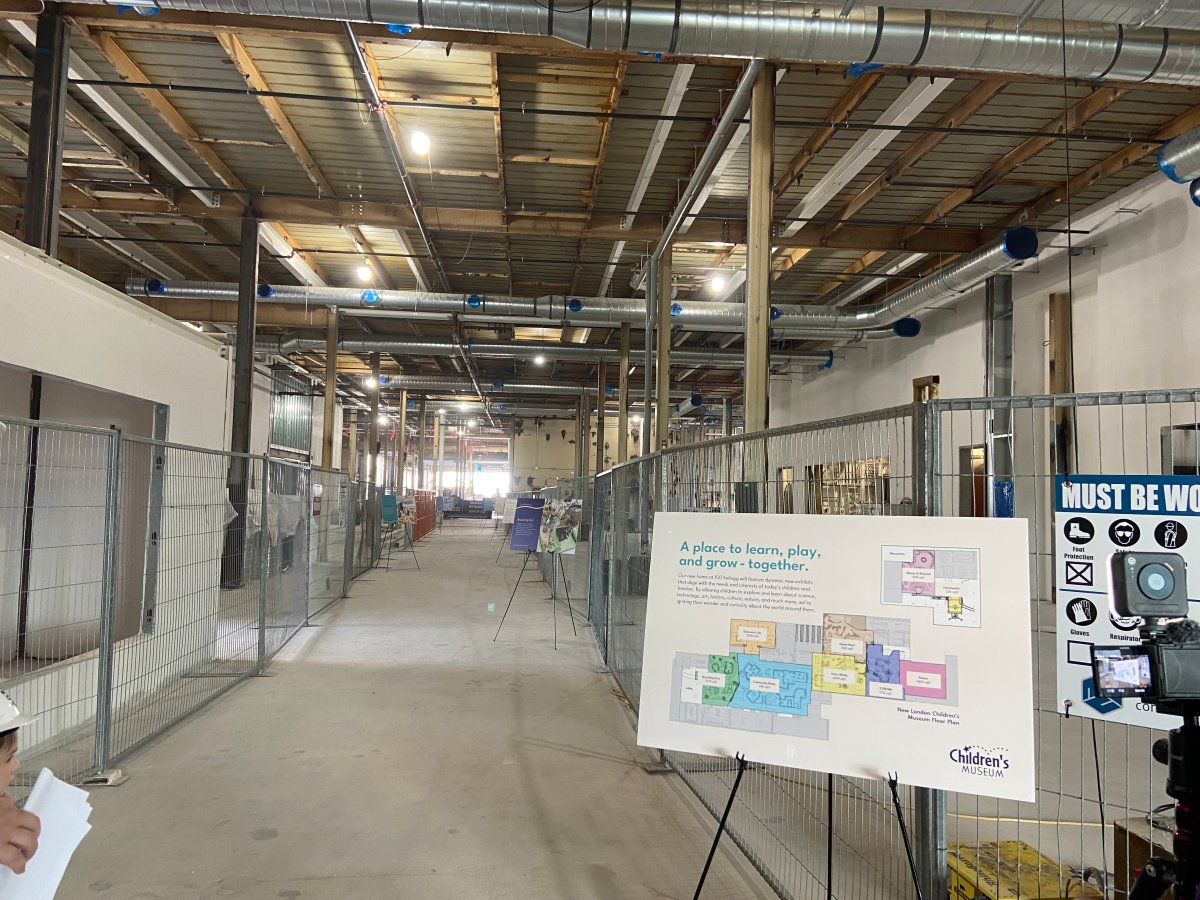 The London Children's Museum unveiled the progress of construction underway for their new location at 
100 Kellogg Lane on Tuesday Sept. 26, 2023.
 