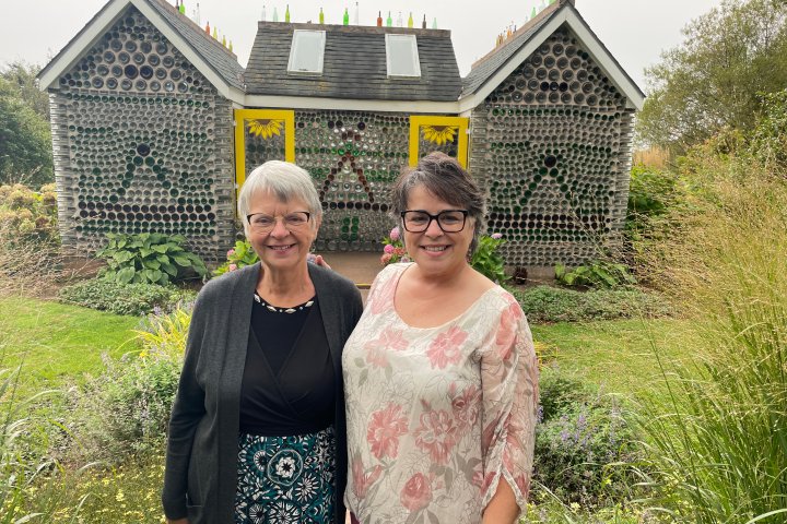 P.E.I. woman returns to houses that her father built entirely out of bottles