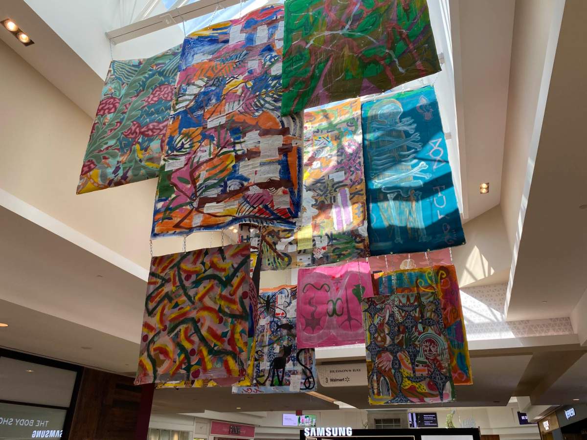 One of the pieces at the Nuit Blanche art installation at Scarborough Town Centre.