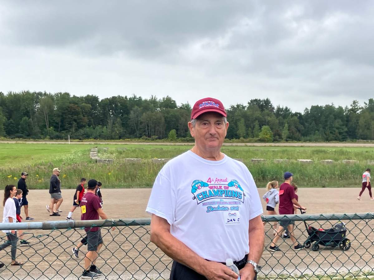 Dan Childerhose, one of the founders of the Walk of Champions.