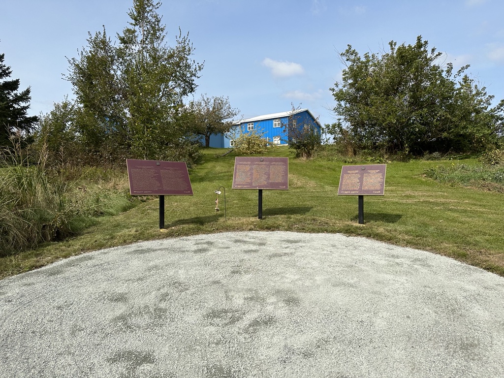 The former Shubenacadie Indian Residential School was designated a national historic site in 2020. A commemorative plaque now stands at the site along Indian School Road in Nova Scotia.