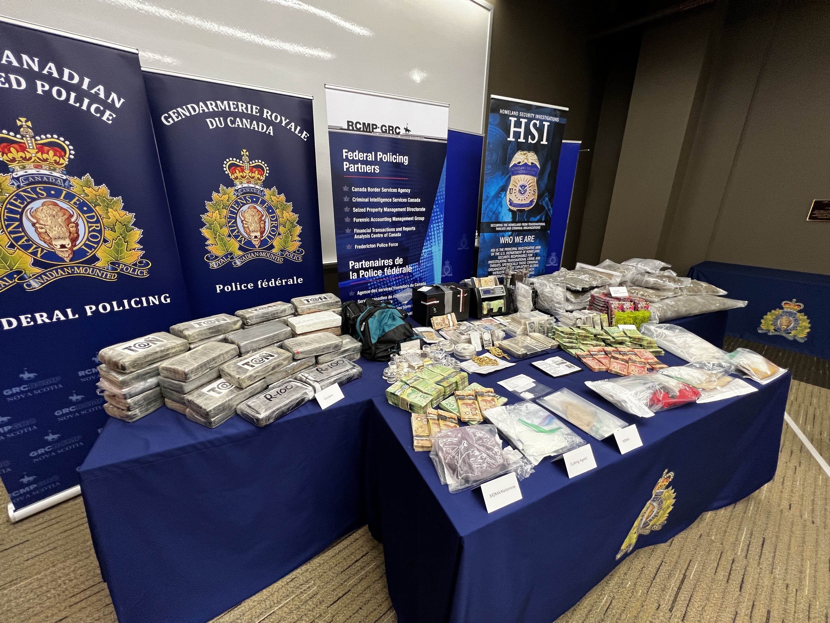 Nova Scotia RCMP reveal items seized as part of a large drug trafficking investigation in partnership Homeland Security Investigations. American officials believe the investigation led to the largest cocaine bust ever seen in western New York state.