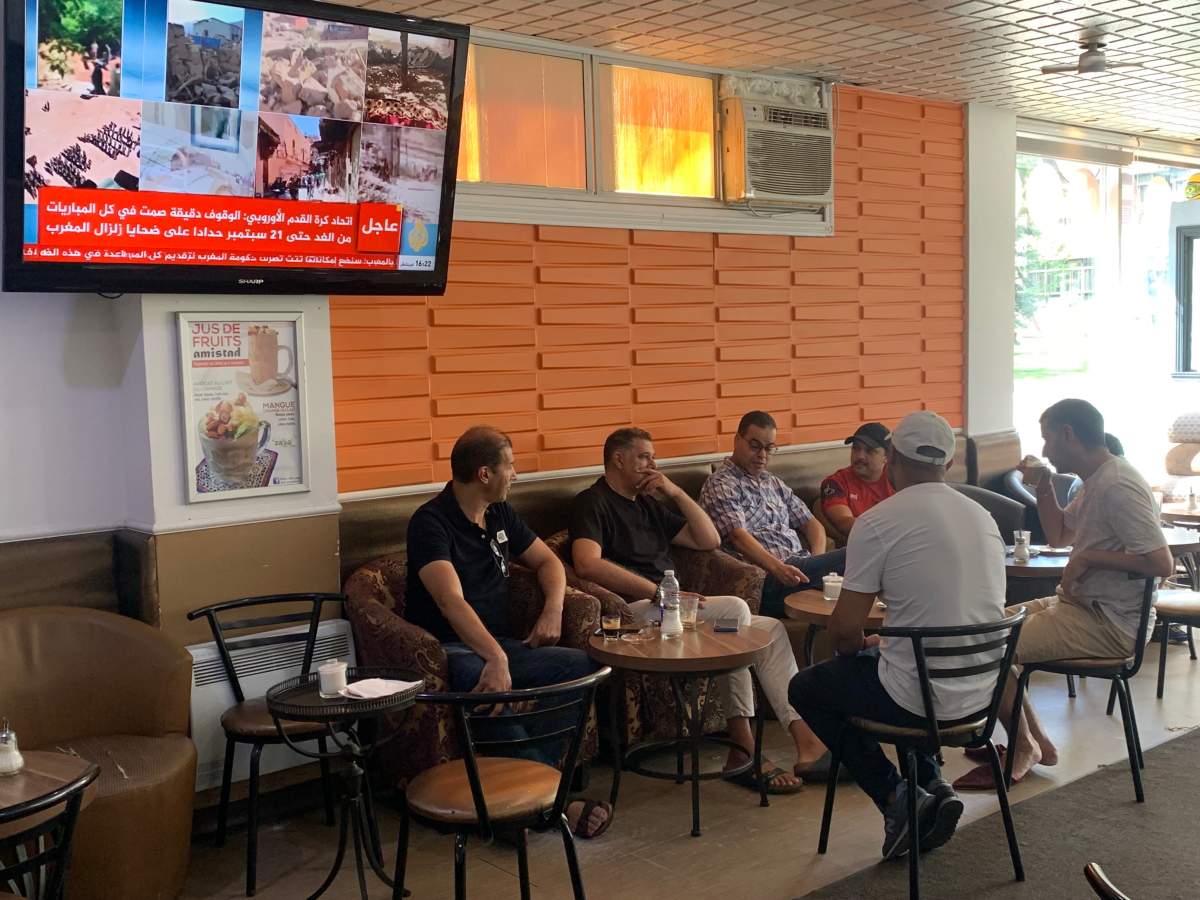 Members of Montreal’s Moroccan community gathered at La Amistad Cafe on Saturday morning as they awaited updates regarding the 6.8 magnitude earthquake that damaged infrastructure and took the lives of more than 1,000 people on Friday night.