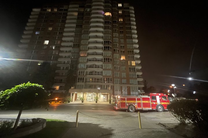 Person rescued from balcony after fire at Scarborough building