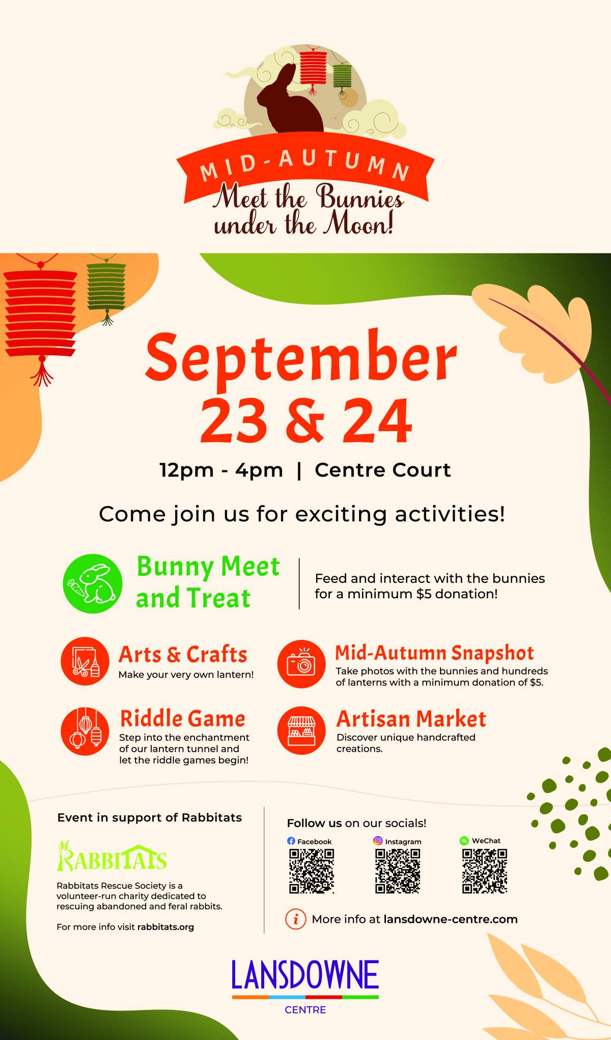 Mid-Autumn Festival: Meet the Bunnies at Lansdowne Centre - image