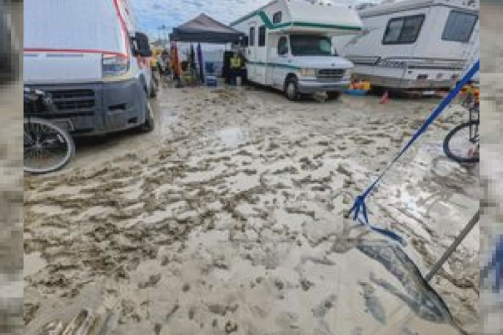 ‘The rain didn’t stop us’: Albertans return from muddy Burning Man weekend
