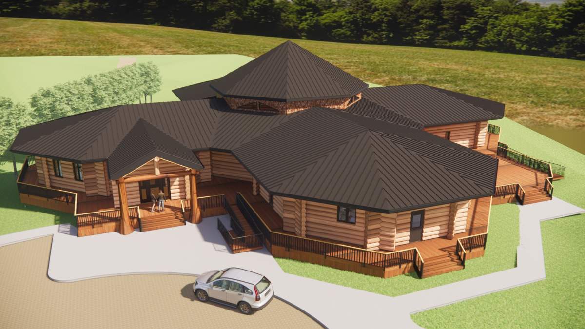 Drawing of what the Sturgeon Lake First Nation birthing centre will look like.