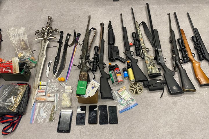 Guns, crack, machetes and a sword: Manitoba RCMP investigation leads to seizure of contraband