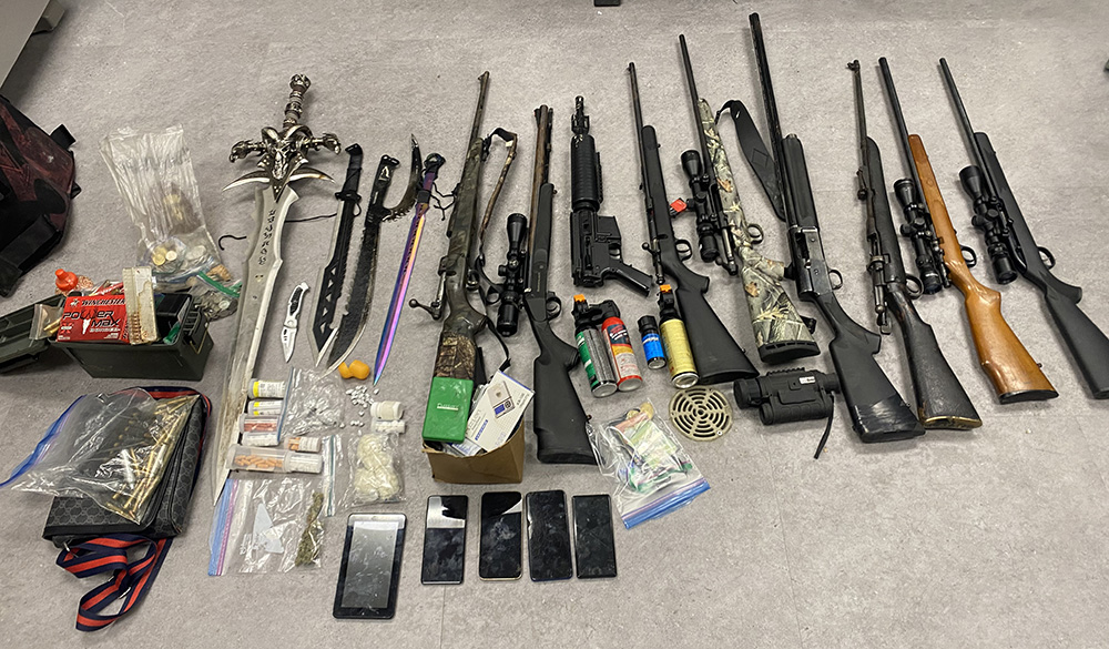 Contraband seized by Manitoba RCMP in Norway House.