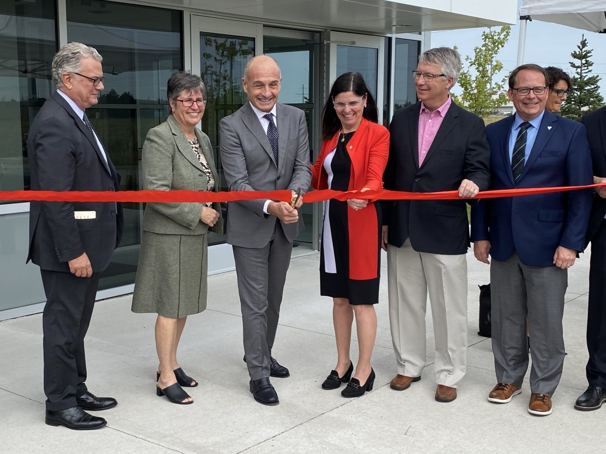 A ribbon-cutting ceremony took place outside Omnia Packaging in Guelph.