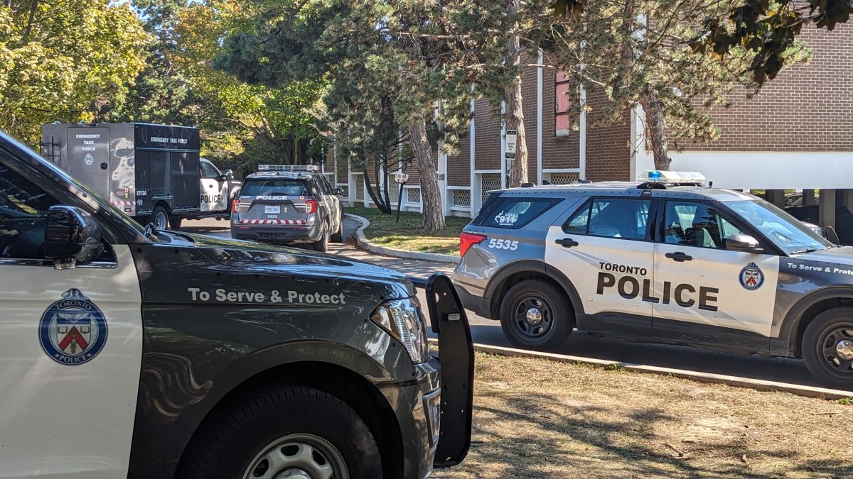 Several schools are under lockdown or a hold and secure after a person with a gun was reported in Toronto's east end on Sept. 27, 2023.