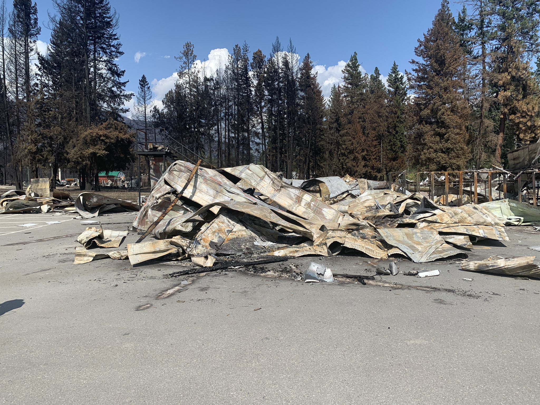 B.C. Wildfires: Firehall One Of Many Structures Destroyed By Bush Creek ...