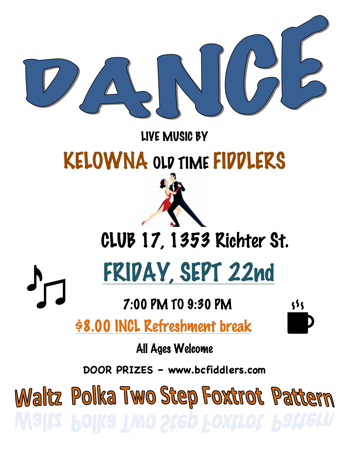 Kelowna Fiddlers’ Monthly Dance GlobalNews Events