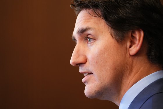 Prime Minister Justin Trudeau apologizes for the events surrounding Ukraine President Volodomyr Zelenskyy's visit at a media availability in Ottawa on Wednesday, Sept. 27, 2023.