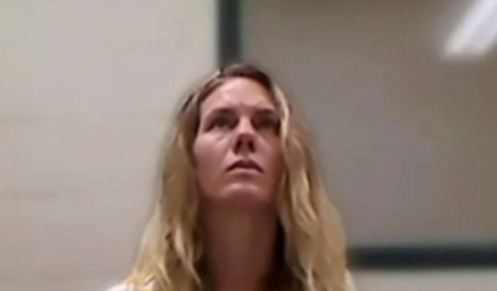 This image from video provided by the Utah State Courts shows Ruby Franke during a virtual court appearance, Friday, Sept. 8, 2023 in St. George, Utah.