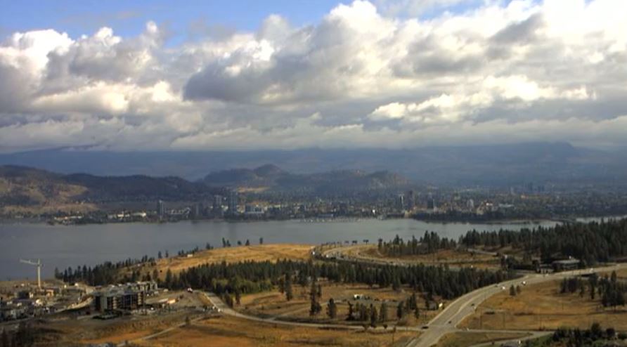 A view of the weather in the Kelowna and West Kelowna area on Saturday, Sept. 30, 2023.