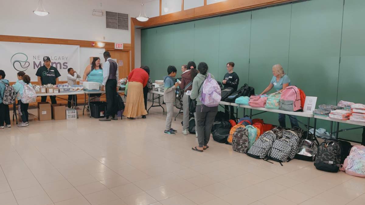 NE Calgary Moms 2023 backpack program.