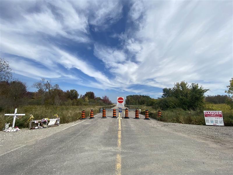Site of fatal Barrie crash that killed 6 youth one year later. Sep., 25, 2023