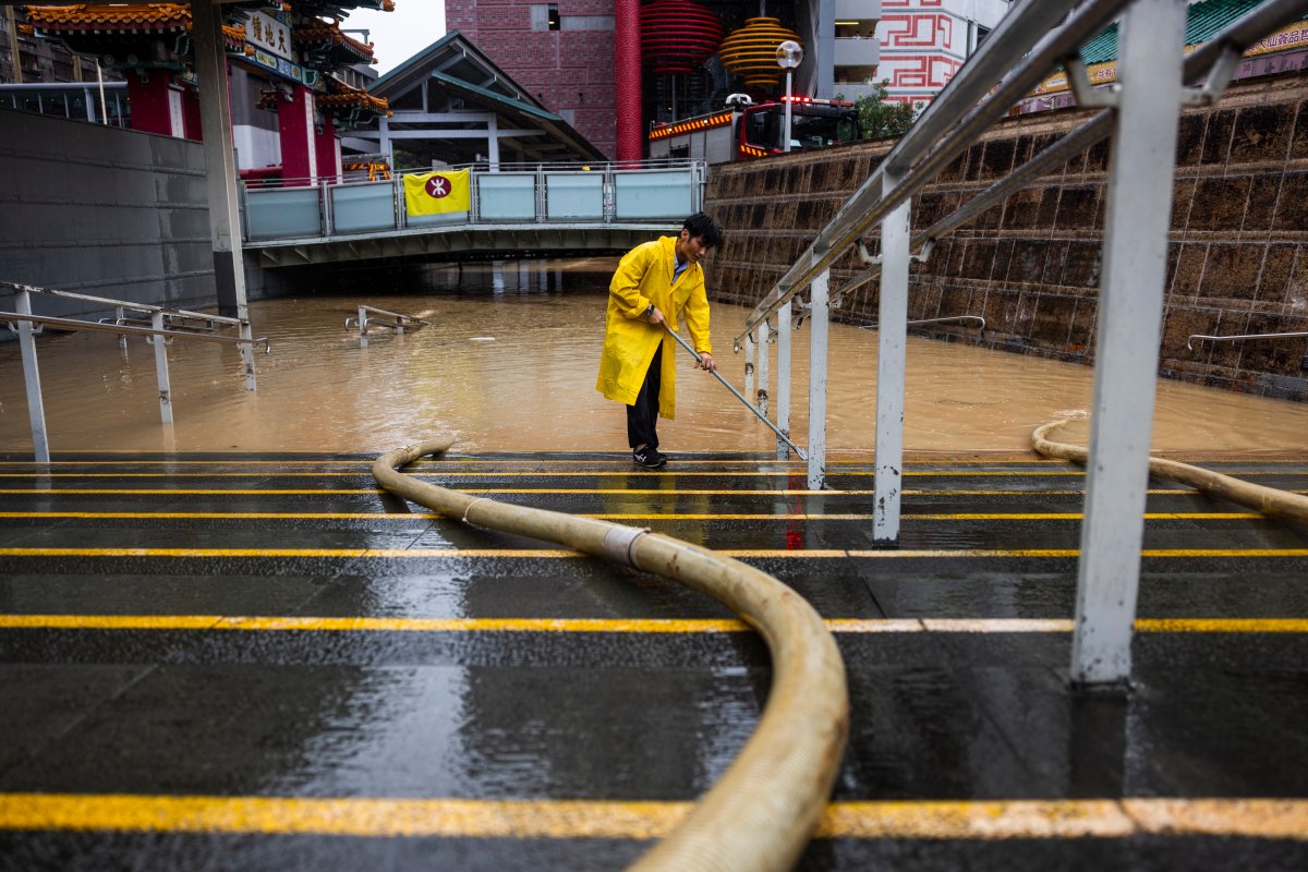 IN PHOTOS: Hong Kong grinds to a halt as city sees record rainfall