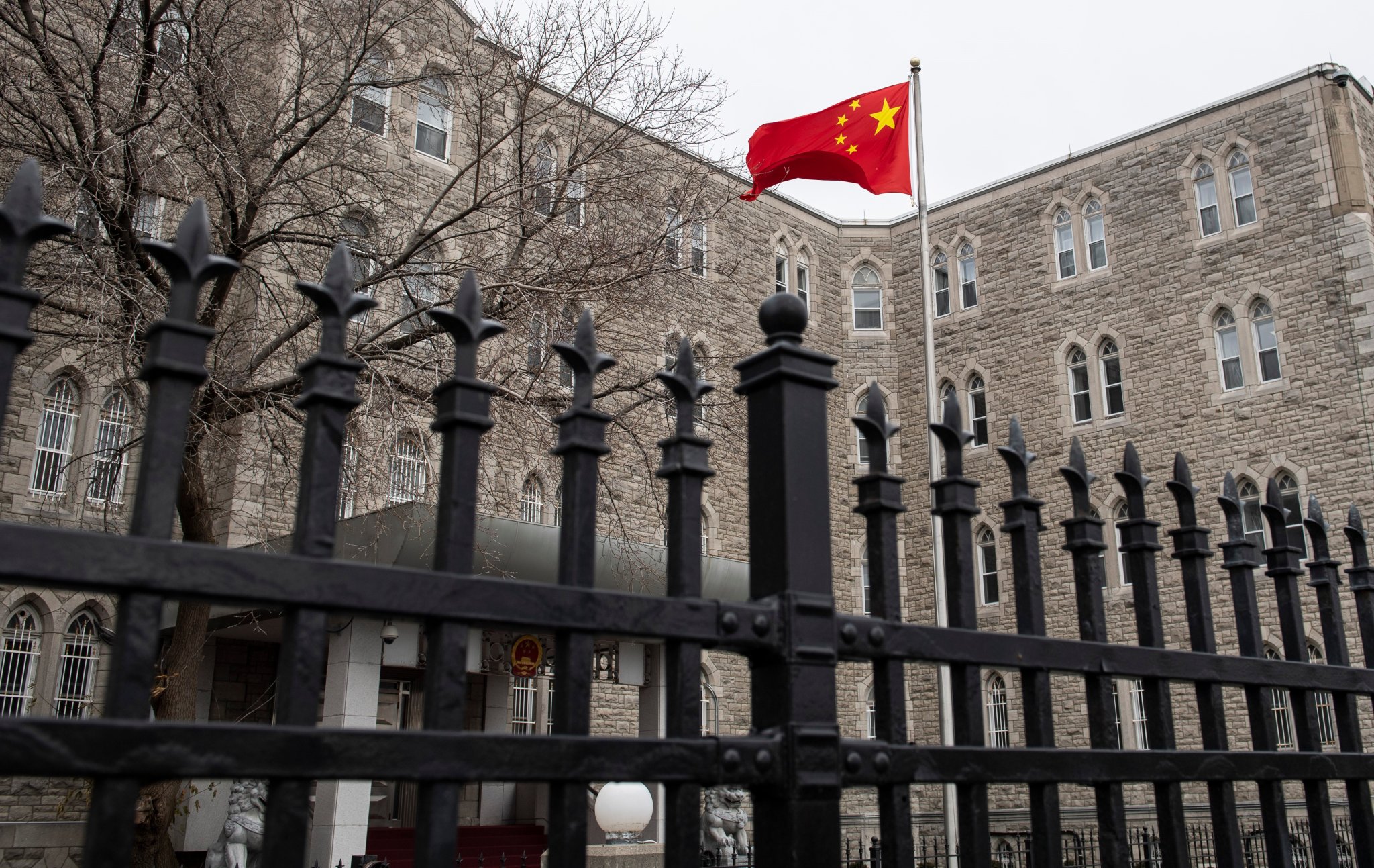 Embassy of China in Ottawa, Nov. 22, 2019. THE CANADIAN PRESS/Justin Tang