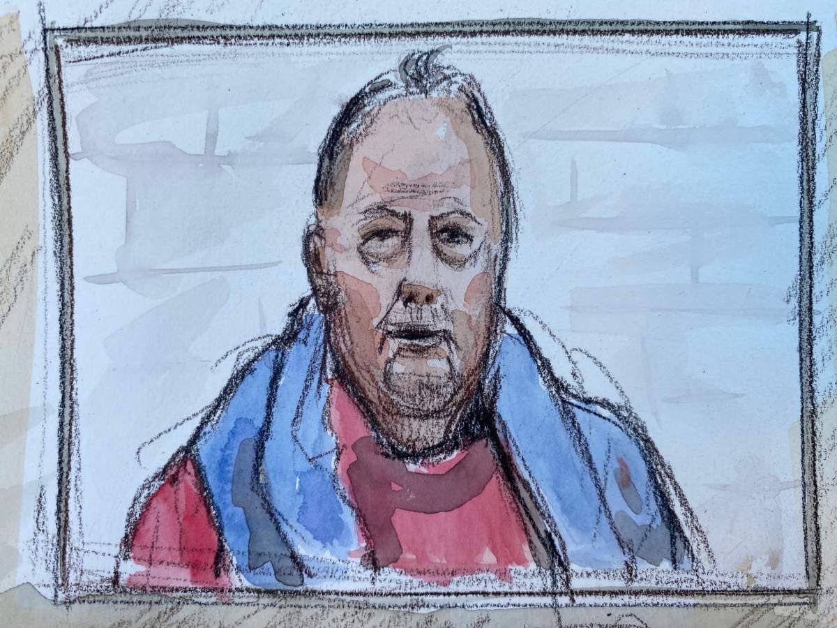 A court sketch of Blair Evan Donnelly from Friday’s court appearance.