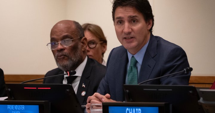 Trudeau announces $80M for Haiti, calls for country to find own solutions