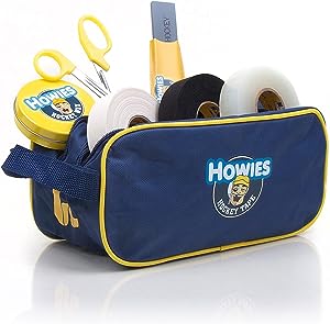 Small bag that includes hockey scissors, tape, wax