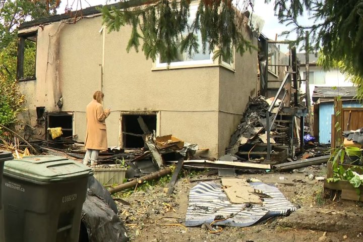 Driver evades North Vancouver roadblock, crashes into Vancouver home and ignites fire