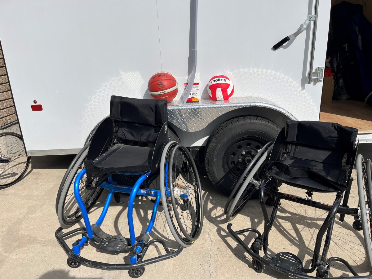 Wheelchairs and other sports equipment were taken during a break-in at a trailer owned by the Saskatchewan Wheelchair Sports Association over the Labour Day weekend, Regina police said.