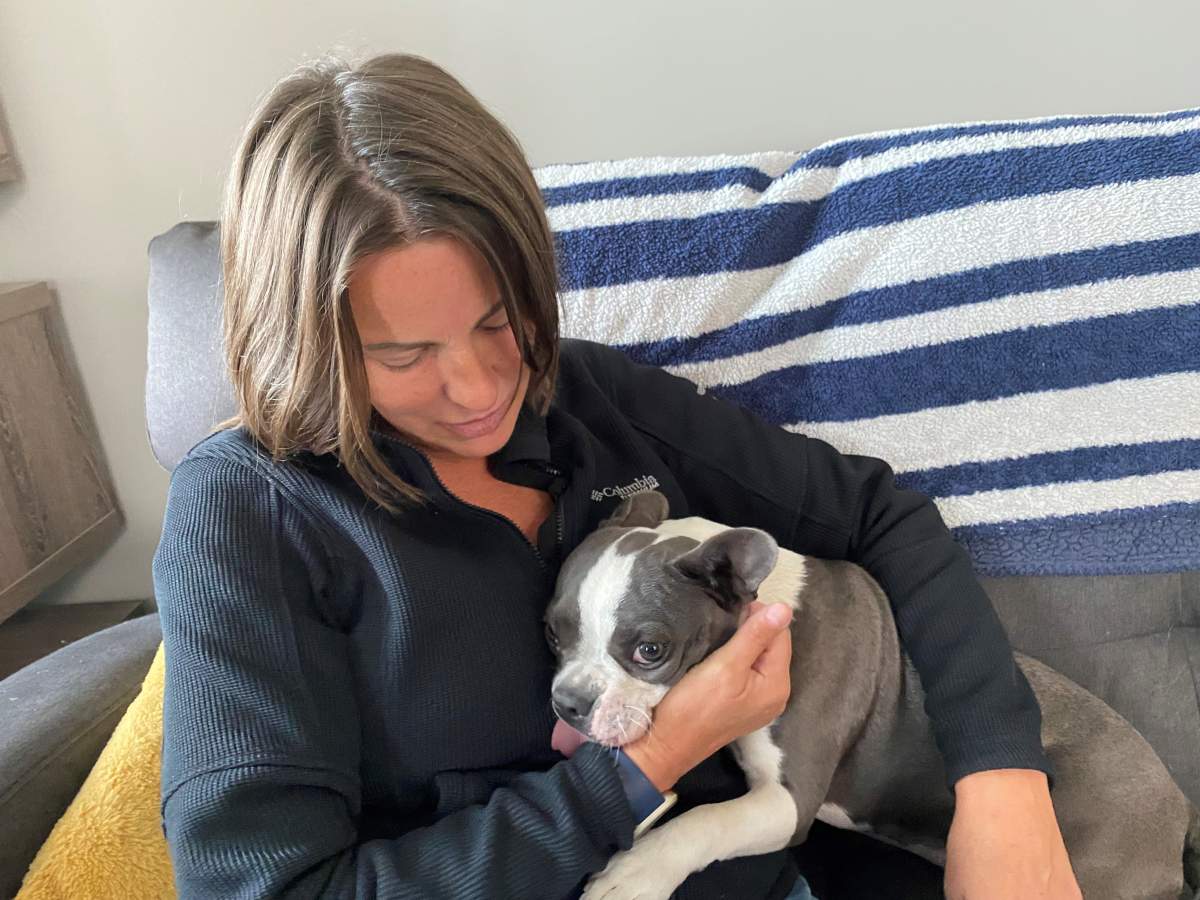 Julie Carbonneau and pup Lucy