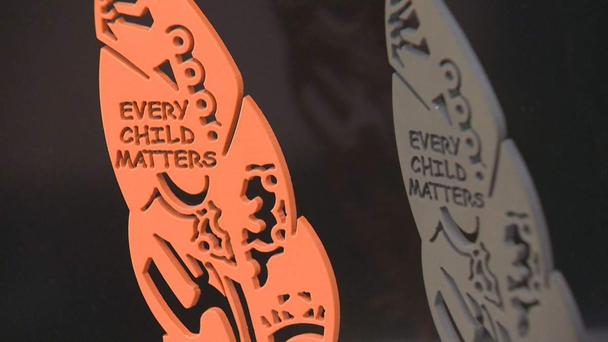 Orange feather pins project kicks off in Regina with Orange Shirt Day coming up - image