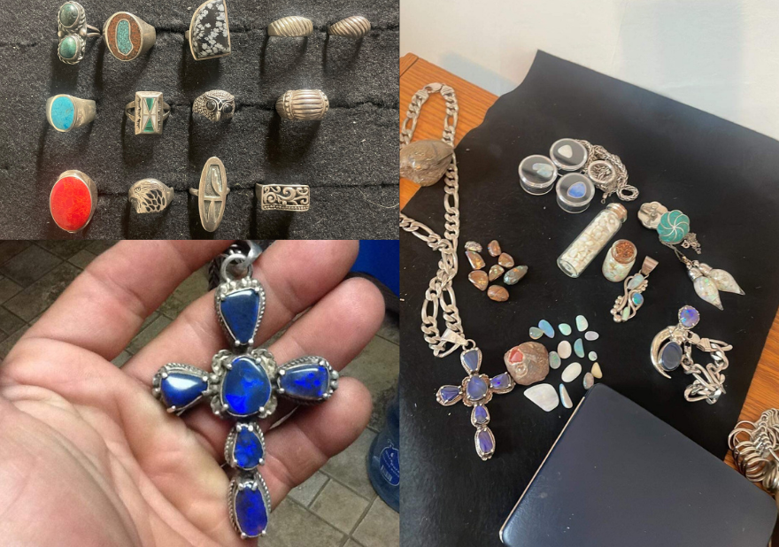 Calgary police are trying to recover a stolen jewelry collection worth approximately $20,000. The jewelry collection is primarily made up of turquoise and opal, artist-signed, Navajo pieces.