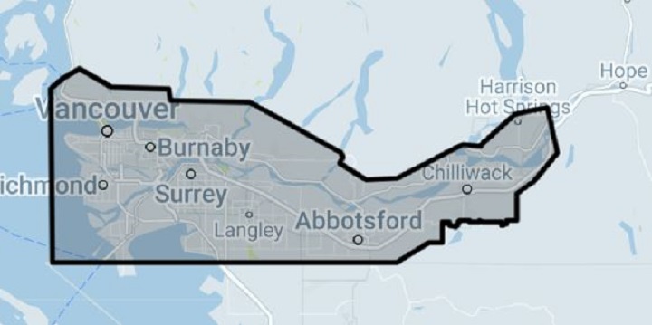 Uber has expanded its service area in the eastern Fraser Valley. 