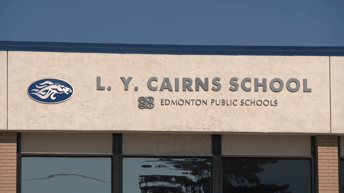 L.Y. Cairns School in south Edmonton is safe after a bomb threat Sept. 21, 2023.