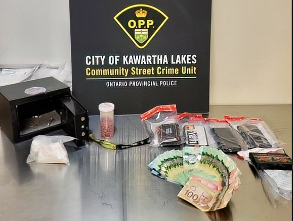 City of Kawartha Lakes OPP seized drugs and arrested two people are a home in Fenelon Falls on Oct. 5, 2023.