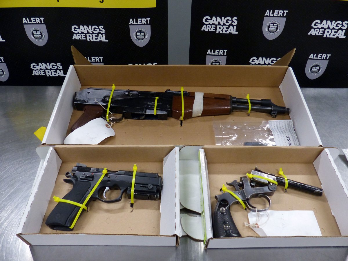 Items seized by ALERT Red Deer’s organized crime team and the RCMP’s Central Alberta District Crime Reduction Unit (CRU).
