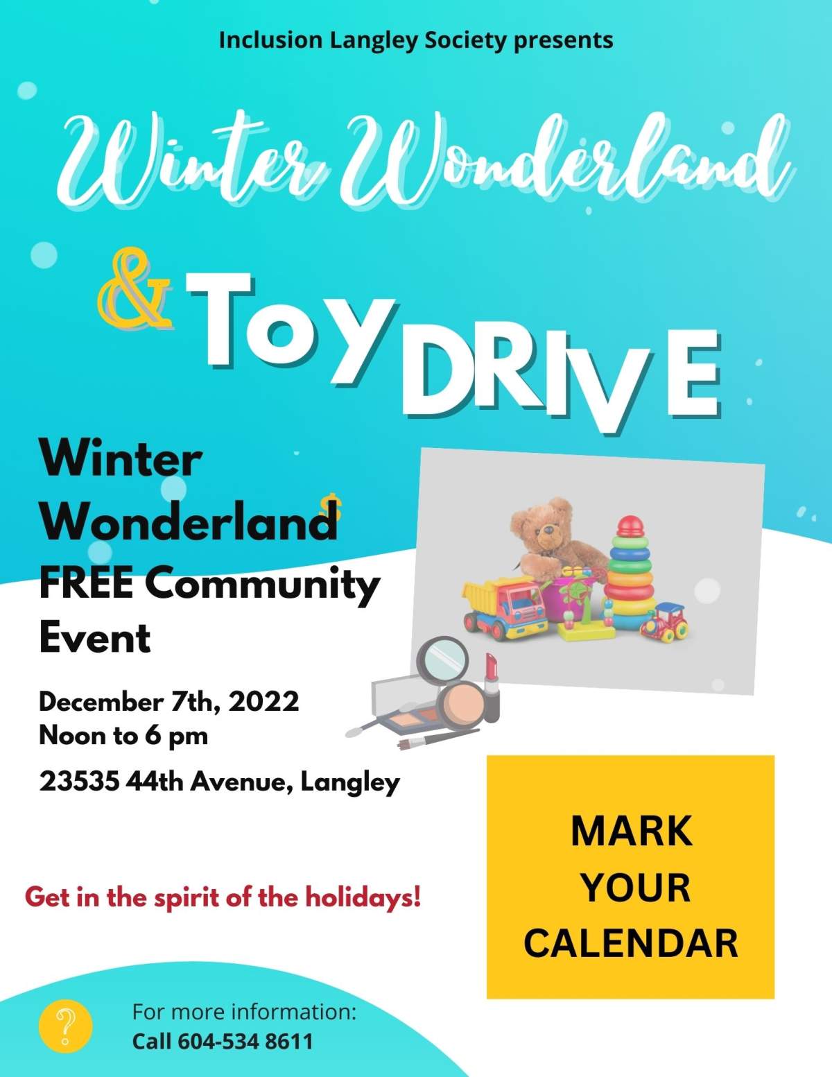 Inclusion Langley – TOY Drive & Drive Thru Event - image