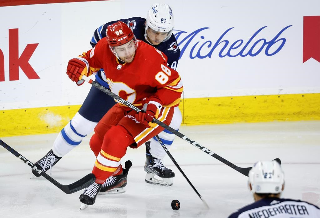 The Calgary Flames have traded forward Andrew Mangiapane to Washington for a 2025 second-round draft pick.
