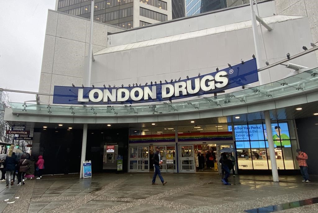 London Drugs stores across B.C. remain closed Monday with no time of reopening