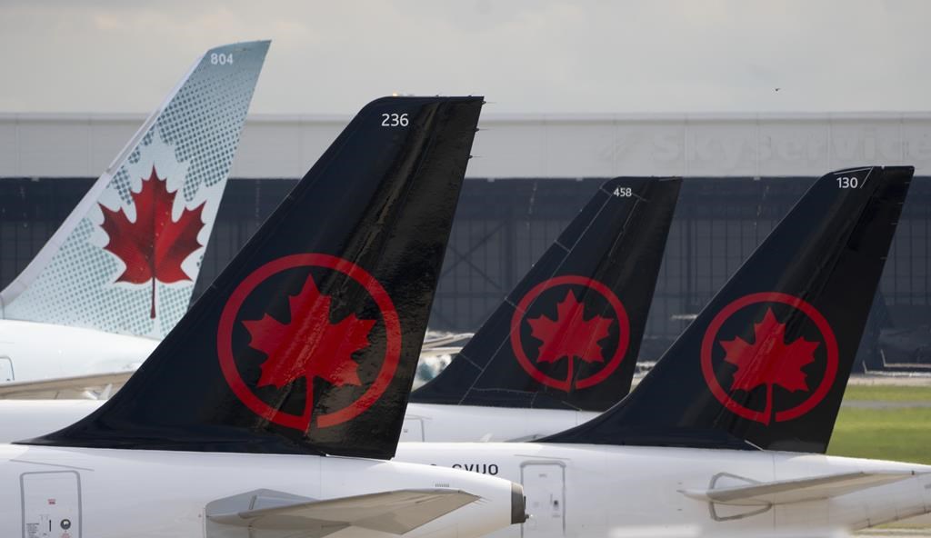 Air Canada pilots protest against route cuts in Calgary