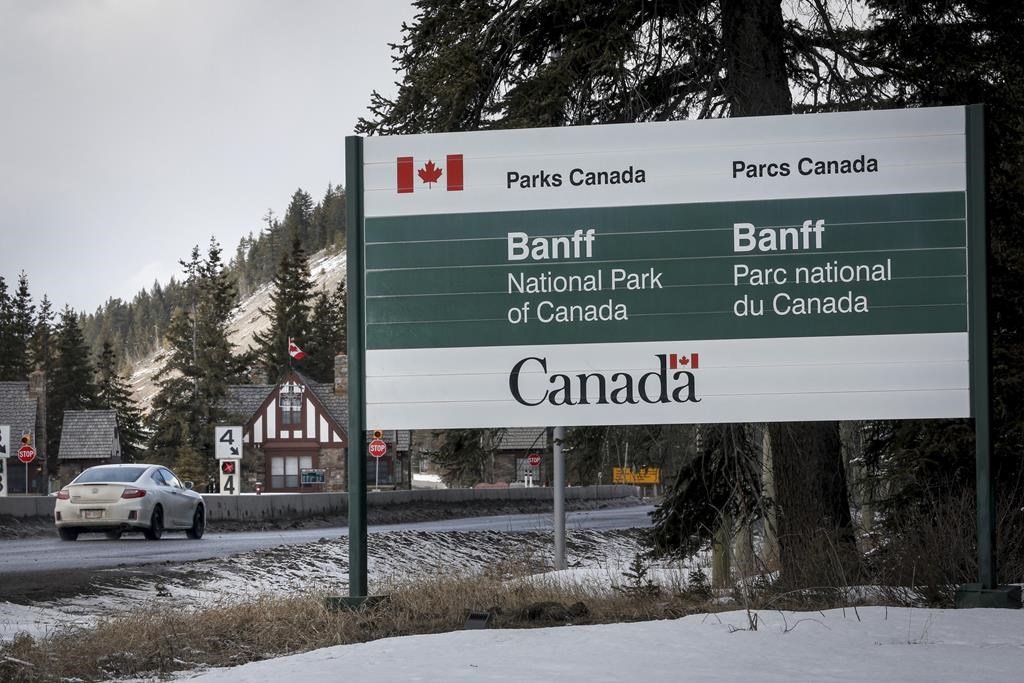The Alberta government has dismissed the entire board of the Banff Centre for Arts and Creativity and replaced it with a temporary administrator. The Banff National Park entrance is shown in Banff, Alta., on Tuesday, March 24, 2020. THE CANADIAN PRESS/Jeff McIntosh