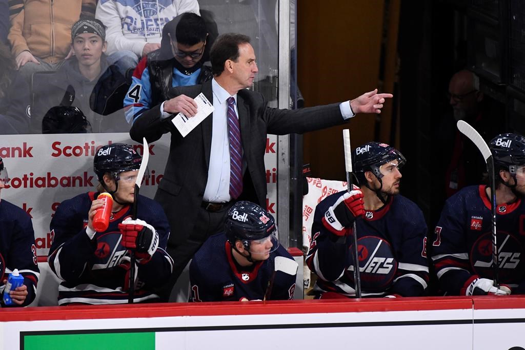Winnipeg Jets’ then-associate coach Scott Arniel in 2023.