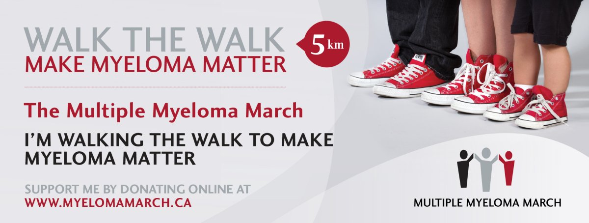 The 7th Annual Vancouver Multiple Myeloma March-Vancouver Husband with incurable blood Cancer Marches for his Life - image