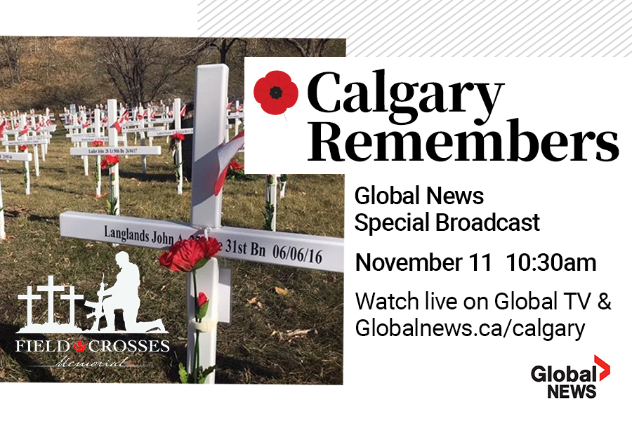 Calgary Remembers – Field of Crosses Live Broadcast on Global Calgary - image