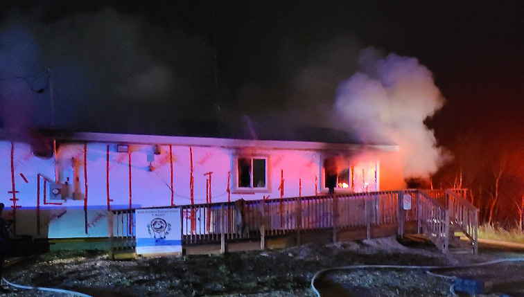 Firefighters and RCMP attended the daycare centre at Chemawawin Cree Nation Wednesday night.