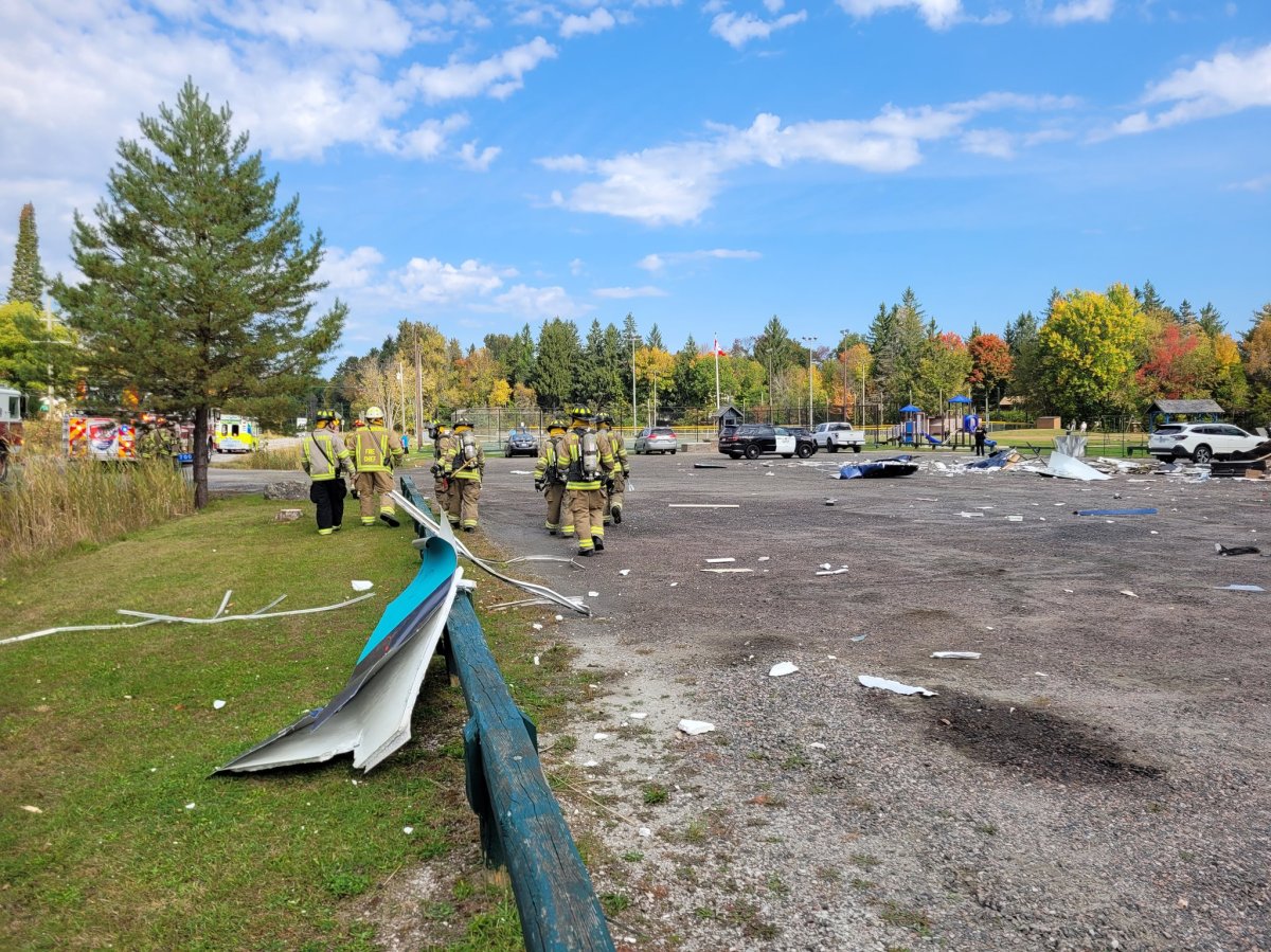 The Gravenhurst Fire Department, Ontario Provincial Police, and the Office of the Fire Marshal are investigating the explosion that destroyed the food truck and spread debris throughout the park.