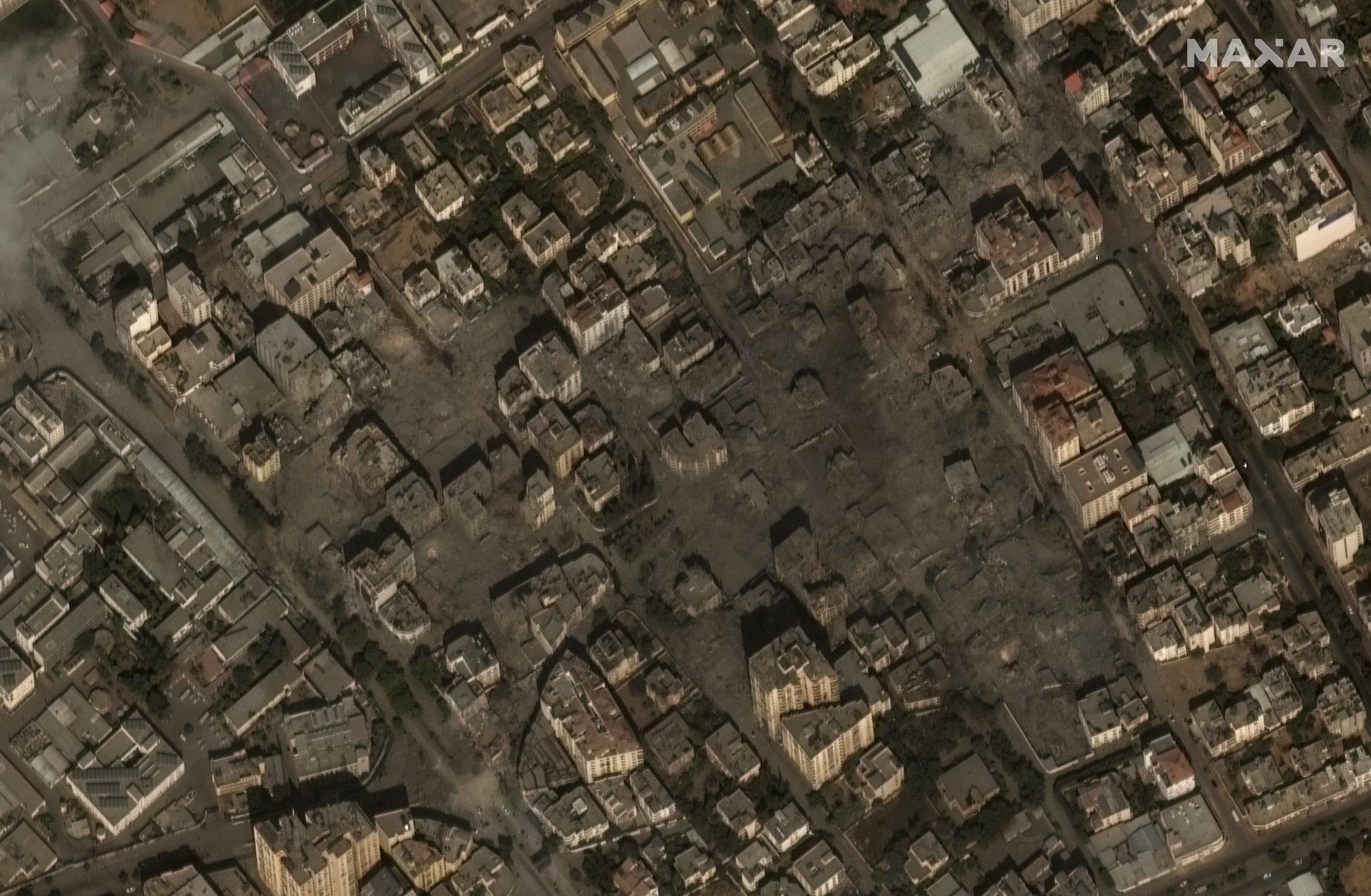 Satellite Images Reveal Destruction In Gaza Following Israeli Airstrikes   GazaAirstrike2 